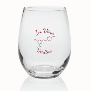 Resveratrol ‘In Vino Veritas’ Wine Glasses (Set of 4)