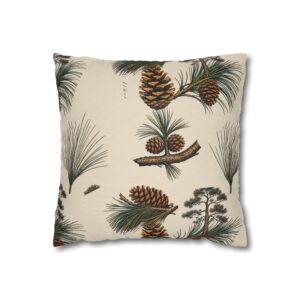 The Sandhills Longleaf Pine Throw Pillow, Warm Parchment